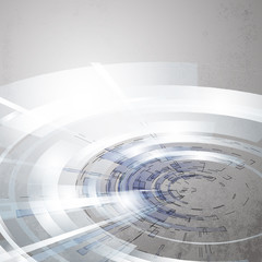 Techno Vector Circle Abstract Background