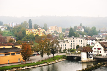 Bremgarten town near Zurich in Canton Aargau, Switzerland