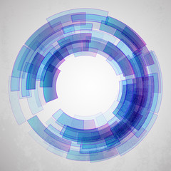 Obraz premium Techno Vector Circle Abstract Background