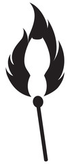 Match and fire icon