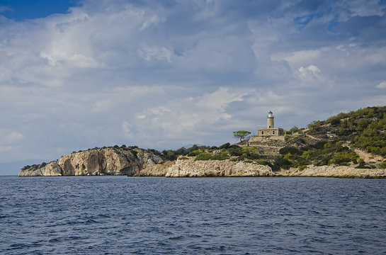 Lighthouse/Salamina Lighthouse in the  Greece