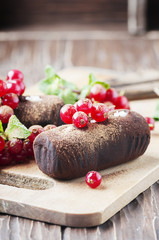 Traditional russian cake truffle potatoes