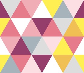 幾何学パターン（三角、ピンク）
