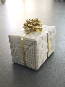 present wrapped newspaper instead 