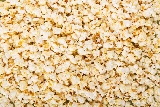 Background. Delicious salty popcorn