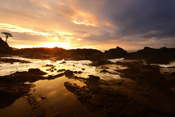 Sawarna rocky beach