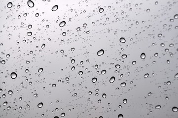 Water drops on window