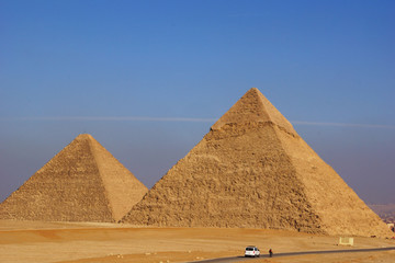 Fototapeta na wymiar The Great Pyramids of Giza