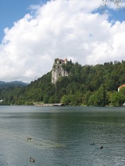 bled Slovenia - lake and a castle