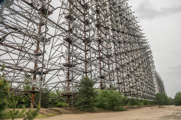 abandoned Soviet radar facility DUGA