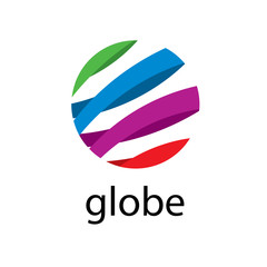 vector logo globe