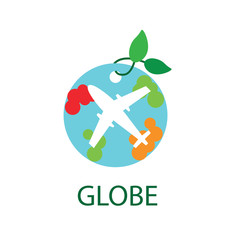 vector logo globe