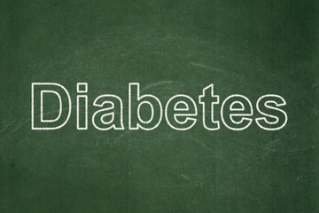 Obraz premium Medicine concept: Diabetes on chalkboard background