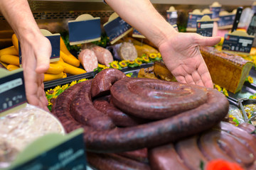 presenting the sausage