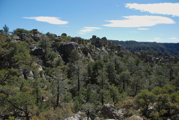 Chiricahua National Monument at sunny day