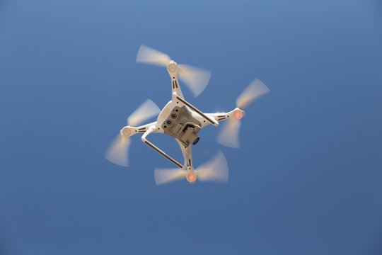 White quadrotor helicopter