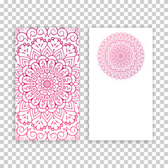 Business card. Vintage decorative elements.