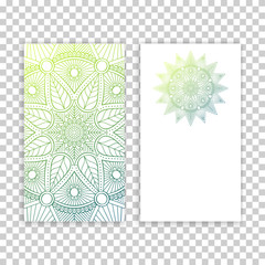 Business card. Vintage decorative elements.