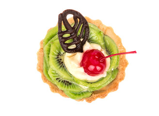 Tart with kiwi