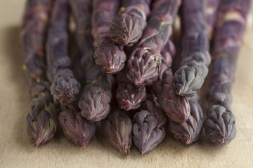  Heap of purple asparagus