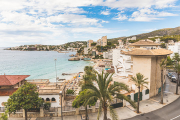 Mallorca, view of Cala Mejor beach