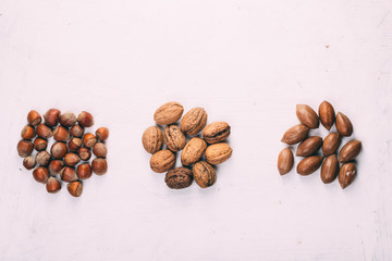 mixed nuts background