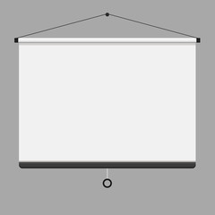 Empty Projection screen