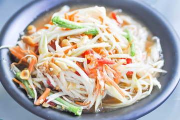 som tam ,spicy salad or Thai food