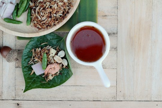 Miang Kham -  leaf wrap appetizer is delicious.