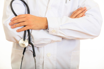 Doctor holding a stethoscope