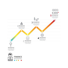 Business data process chart. Abstract elements of graph, diagram