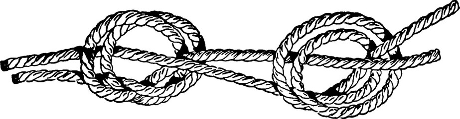 Fototapeta premium Vintage image knot