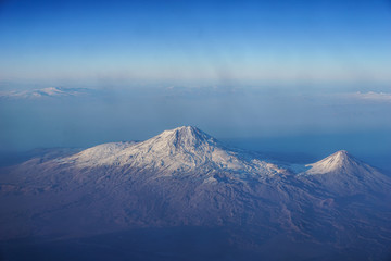 Fototapeta na wymiar Mount Ararat, Aerial View