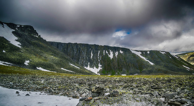 Ural mountain ridge