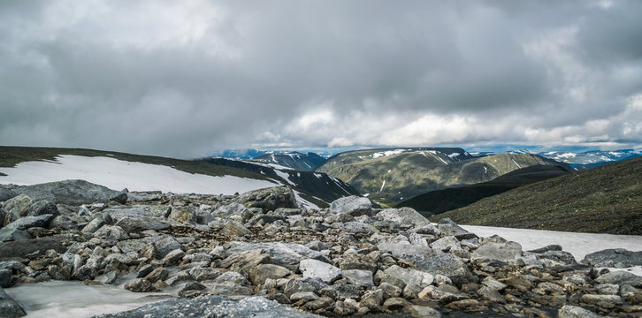 Ural mountain ridge