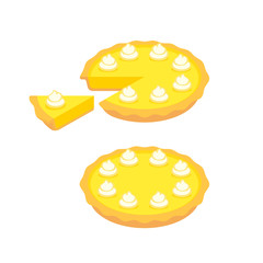 Lemon pie illustration