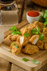 Chicken popcorn with garlic