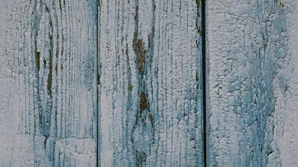 Blue wooden planks