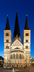 Fototapeta premium Bonner Münster bei Nacht