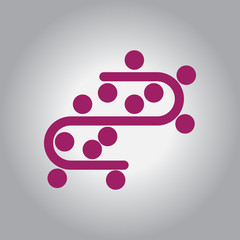 Vector illustration christmas light garlands