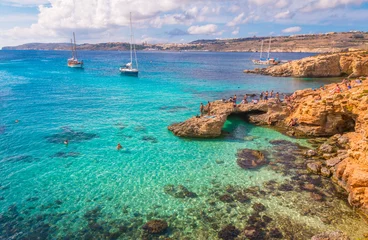 Foto op Canvas Nice blue lagoon in Malta © pcalapre