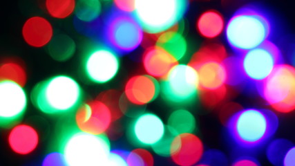 Fototapeta premium Blurred fairy lights background