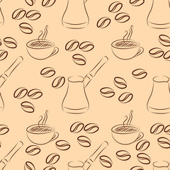 cezve coffee seamless