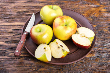 chopped ripe apple