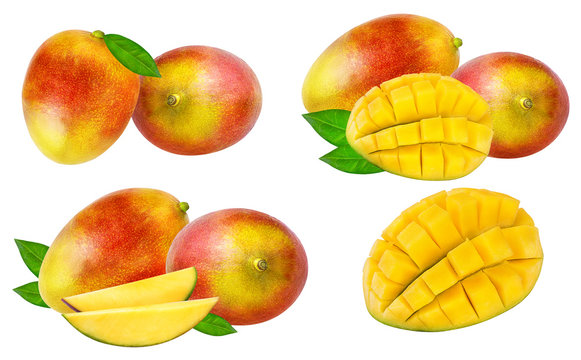 mango fruit isolated on white