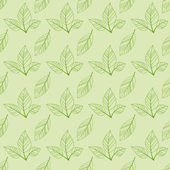 green leaves seamless