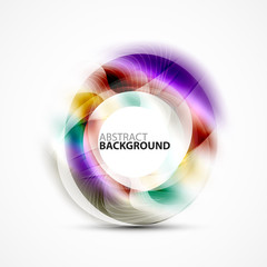 Shiny blurred cicrle template