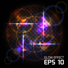 Bright abstract background for different effects on the Christmas and New Year. Colorful background with light effects on a dark background transparent. Vector