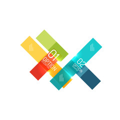 Geometric modern infographic options templates