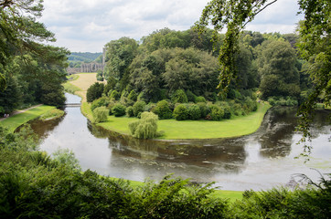Fototapeta premium Fountains abbey, english park.